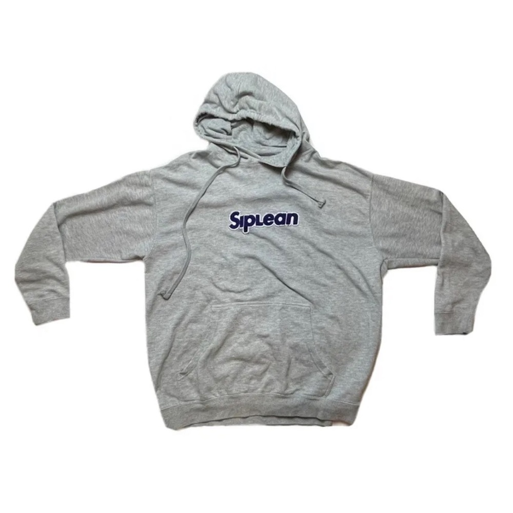 siplean grey chenille hoodie xl